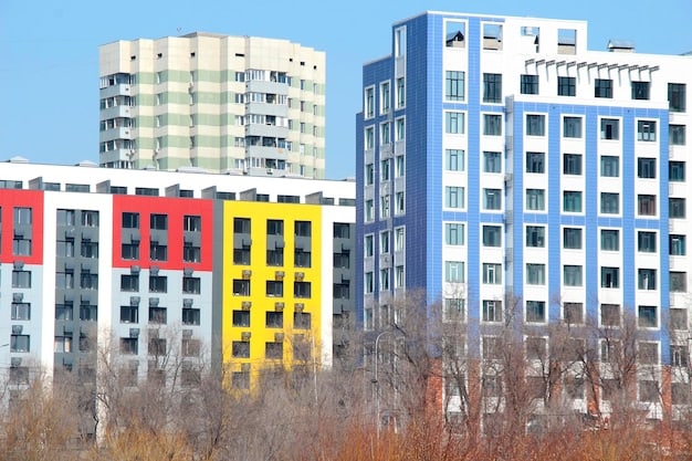 Different types of properties such as residential buildings and commercial buildings