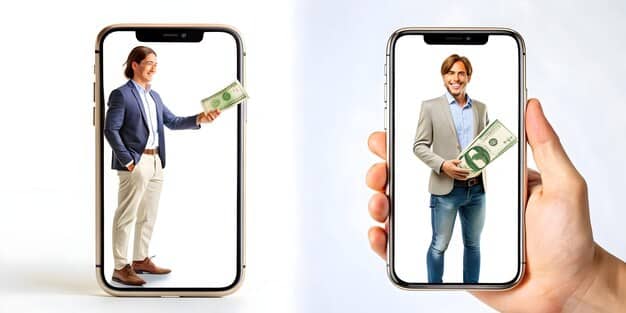 A split image showing two different approaches to budgeting: on one side, a smartphone displaying a budgeting app interface, and on the other side, a handwritten budget plan laid out on a table with a calculator and pen.