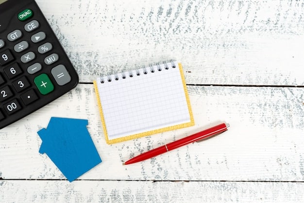 A close-up shot of a calculator displaying mortgage repayment calculations, with paperwork and a pen nearby, suggesting a homeowner diligently working through their finances in light of interest rate changes.